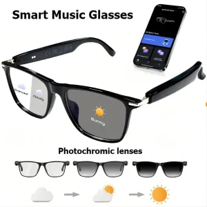 New smart glasses with auto-dimming lenses, built-in microphone and speaker,