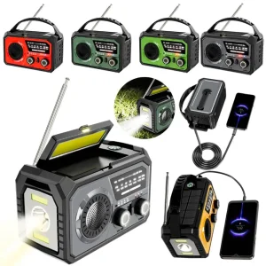 AM/FM/WB NOAA Emergency Weather Radio Solar Hand Crank Radio