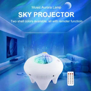 Romantic Northern Lights Aurora Projector Lamp With Speaker